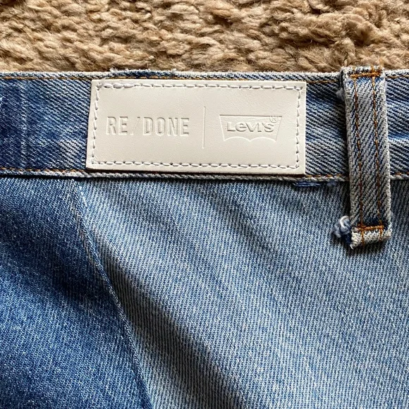 Re/Done Levi’s Indigo the Amina Patchwork Jean Jeans 27 - Picture 9 of 10